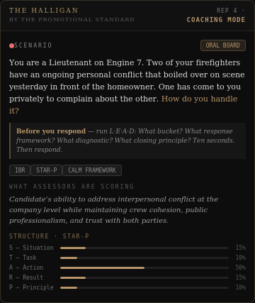 Halligan scenario preview